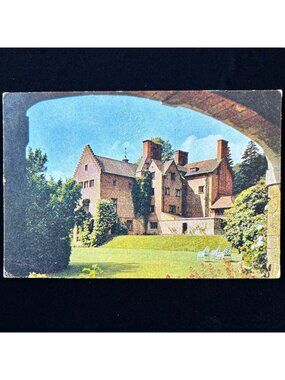 Vintage Postcard Quiet Garden Winston Churchill Chartwell House Kent England UK